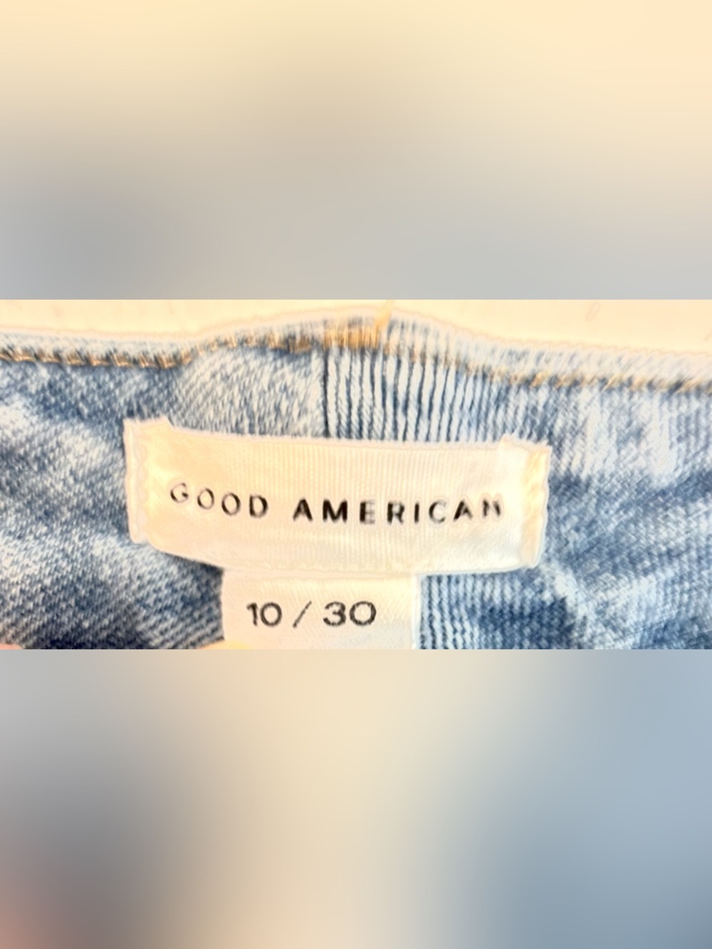 Good American “Good Boy” High Rise Slim Boyfriend Jeans With Side Slits Size 10 - Picture 11 of 14